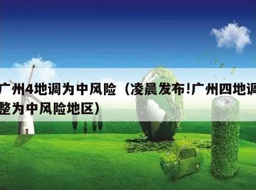 广州4地调为中风险(凌晨发布!广州四地调整为中风险地区)