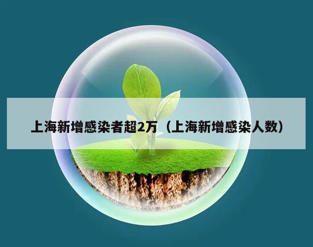 上海新增感染者超2万(上海新增感染人数)