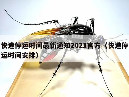 快递停运时间最新通知2021官方(快递停运时间安排)